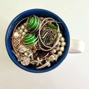 The Little Mermaid Mug Full of Vintage to Modern Mystery Jewelry